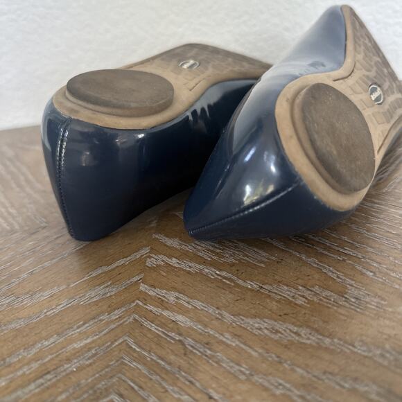 Womens Dr. Scholls True Comfort Slip On Solid Navy Blue Ballet Flats Size 8 - Picture 7 of 9